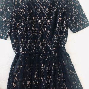 Black lace , Adrianna papell dress